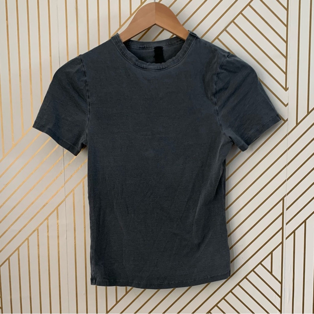 SKIMS Black Short Sleeve Tee
